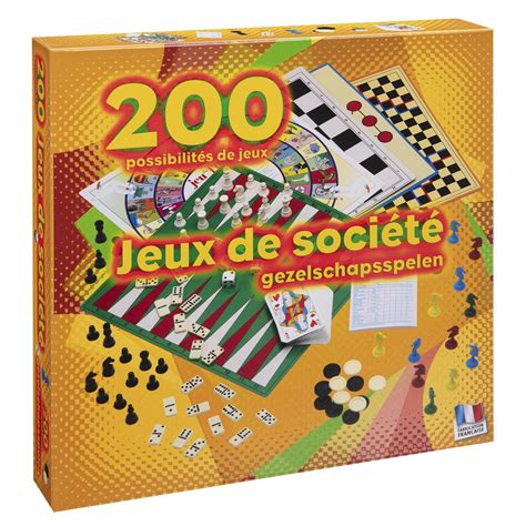 Coffret 200 jeux de société : cartes, dames, chevaux, dominos - 2140