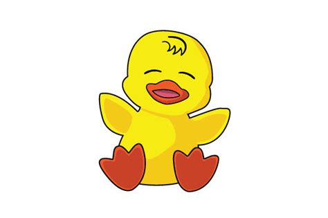 Baby Duck Cartoon Svg Cut File By Creative Fabrica Crafts · Creative