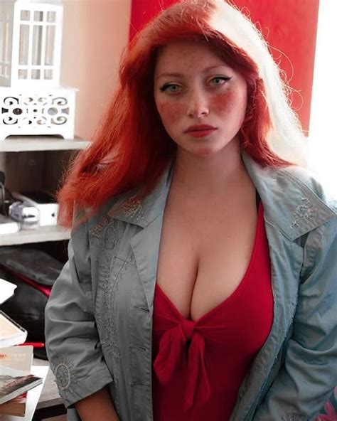 Whats The Name Of This Beautiful Redhead With Mesmerizing Eyes And Huge Breasts 2 Replies