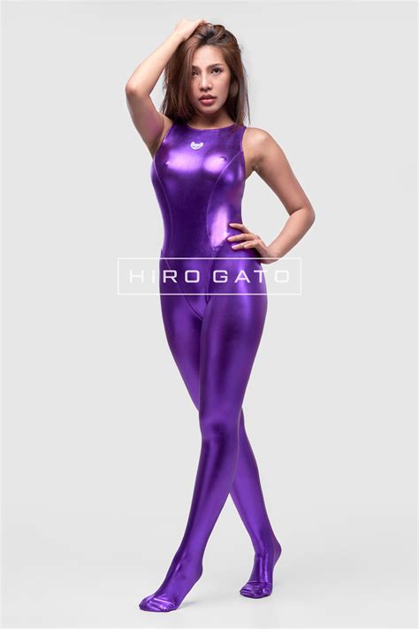 Spandex Unitard Pink Shiny Lycra Catsuit Hiro Gato Vlrengbr