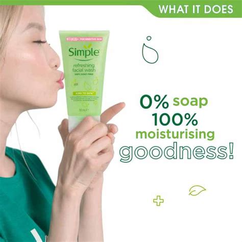 Buy Simple Kind To Skin Refreshing Facial Gel Wash 150ml Eshaistic