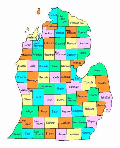 Michigan County Map Mi South Counties Lower