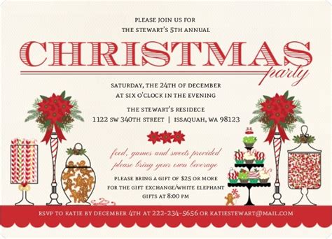 Humorous Holiday Party Invitation Wording