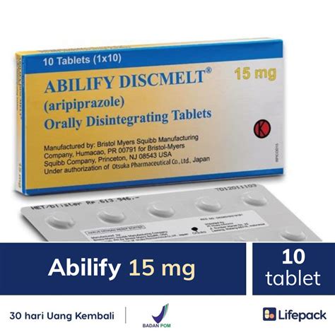 Abilify 15 Mg 10 Tablet 15mg Lifepackid
