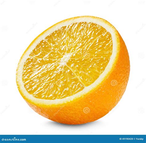 Half Of Orange Isolated On The White Background Stock Photo Image Of