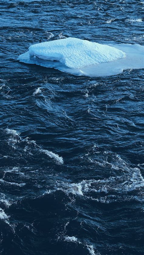 Ice Ice Floe Water Waves Snow Hd Phone Wallpaper Peakpx