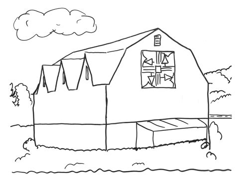 Coloring Pages Barn Quilts In Garrett County Maryland