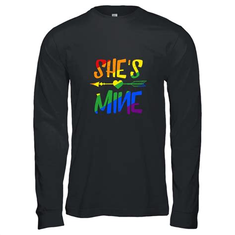 Shes Mine Im Hers Lesbian Couple Matching Lgbt Pride Shirt And Hoodie