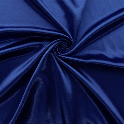 Wholesale Luxe Crepe Back Satin Fabric Royal Blue 25 Yard Bolt