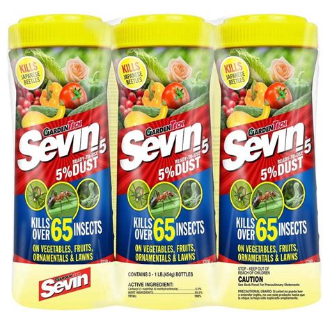 Sevin 5 Dust 3 Count 1 Lb Garden Insect Killer At