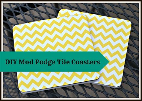 Diy Mod Podge Tile Coasters Todays Creative Ideas
