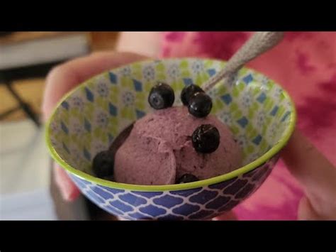 Blueberry Ice Cream So Good Ninja Creami From Weird Color To Pretty Purple Icecream Desert