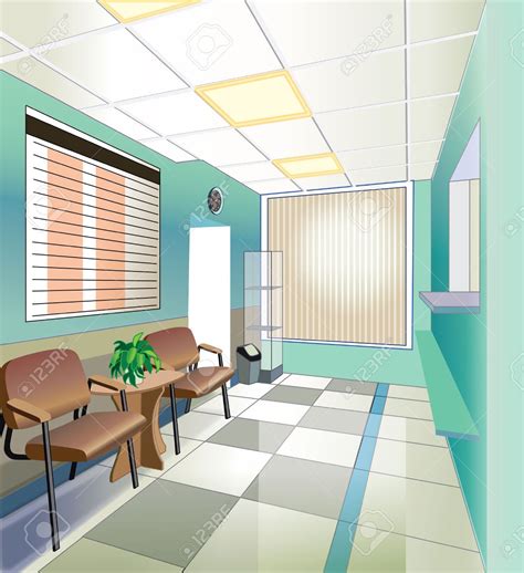 Waiting Room Hospital Stock Vector Illustration And Royalty Free