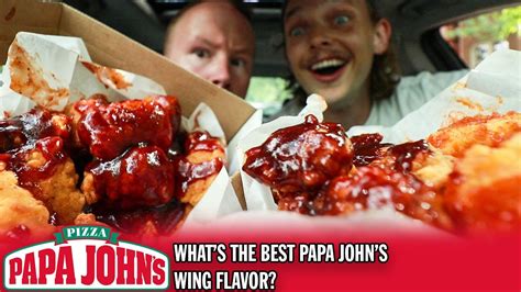 Reviewing All The Papa John S Wing Sauces Youtube