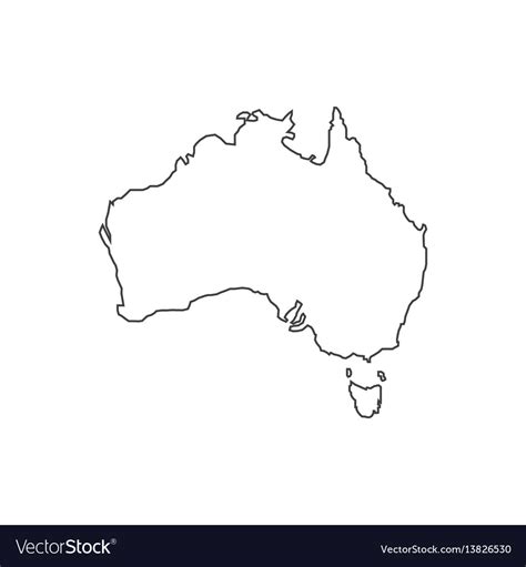 Map Of Australia Silhouette 88 World Maps