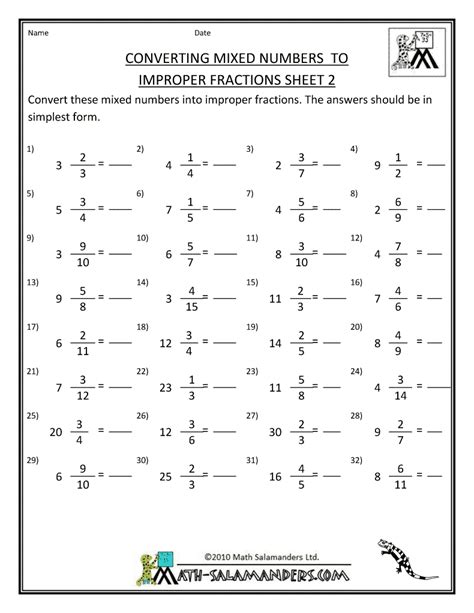 Fractions Worksheets With Answers For 7th Grade Thekidsworksheet