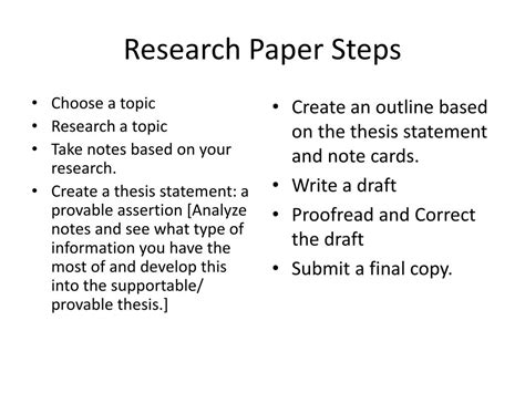 Ppt Writing The Research Paper Powerpoint Presentation Free Download