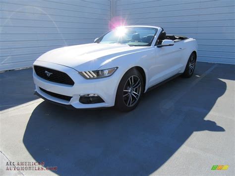 2017 Ford Mustang Ecoboost Premium Convertible In White Platinum Photo