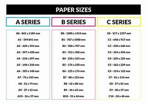 Paper Size Chart Printable