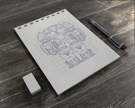 Sketchbook Mockup Free