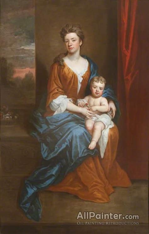 Sir Godfrey Kneller Bt Portrait Of An Unknown Lady With Her Son On