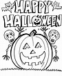 Dibujos de Halloween para colorear. 120 imágenes Gratis para imprimir