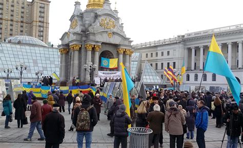 In Battered Ukraine Spirit Of Defiance Lives On In Maidan Square