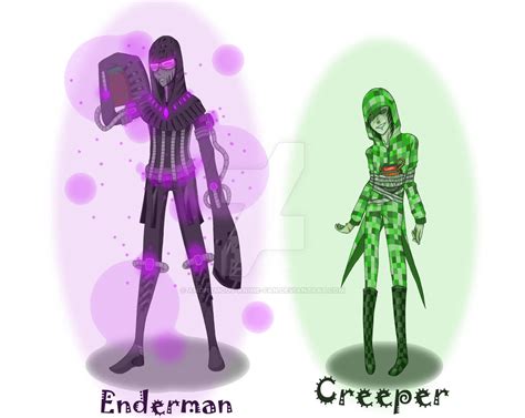 Enderman And Creeper By Anonymous Anime Fan On Deviantart