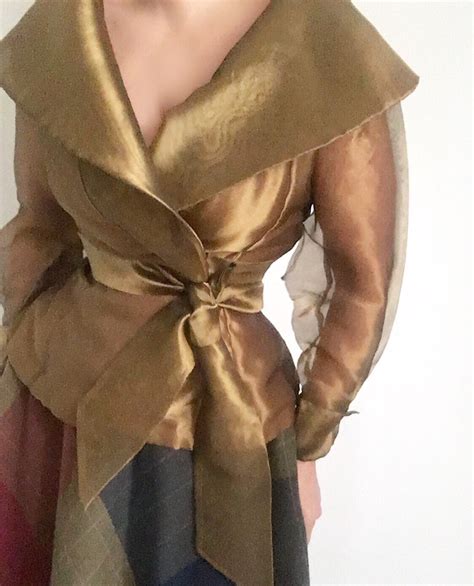 Excited To Share This Item From My Etsy Shop Vintage Gold Semi Sheer Organza Wrap Around