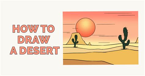 How To Draw A Desert Really Easy Drawing Tutorial