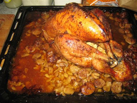 Dinde fermière aux marrons cuisson basse température