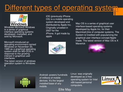 Ppt Different Types Of Operating System Powerpoint Presentation Free