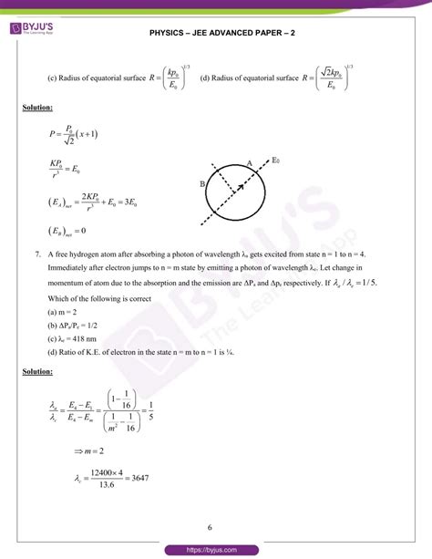 Make a connection between your opening and closing statements: JEE Advanced 2019 Physics Paper 2 Solutions - Download PDF
