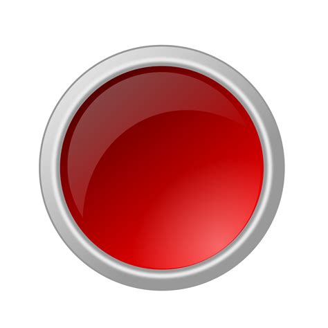 Clipart Glossy Red Button