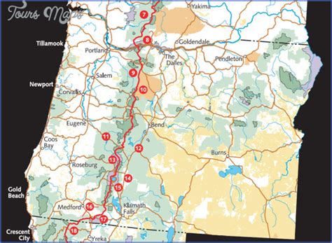 Pacific Crest Trail Map Oregon
