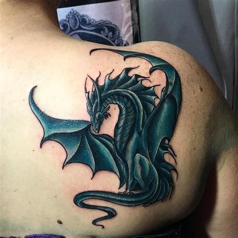 Black And Green Dragon Tattoo Wiki Tattoo