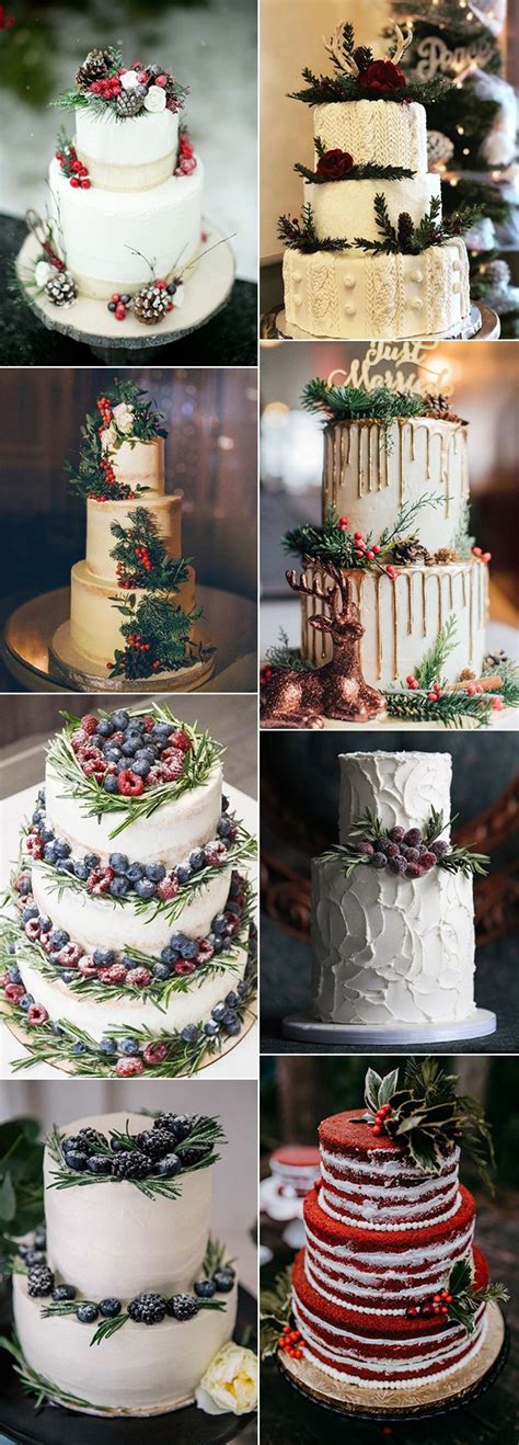 20 Whimsical Winter Wedding Cakes
