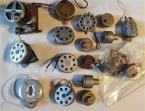 Vintage Electric Clock Motors Movements Lot Parts Repair Sessions