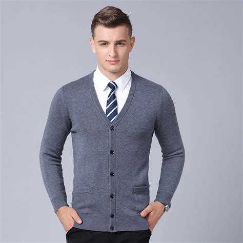 2019 New Fashion Brand Sweater Men Cardigan Thick Slim Fit Jumpers