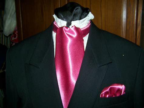 Ascot Or Cravat Hot Pink Satin Fabric 4 X 58 Mens Historical Bow Tie