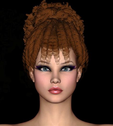 Louise Hair Sharecg Black Backgrounds Poser 3d Poser