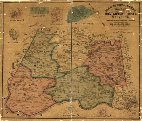 How Some Parts Of Montgomery County Used To Be Divided And Named