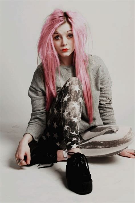 Pink Hair Fashion Grunge Fashion Style