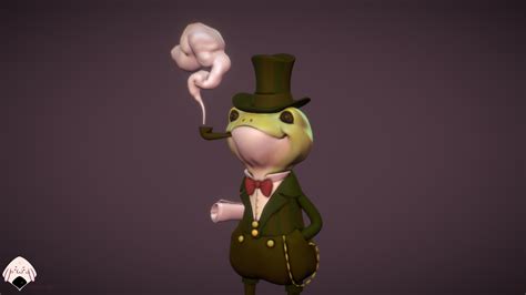 Artstation Cute Gentleman Frog