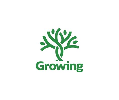 Premium Vector Growing Tree Logo Vector Illustration