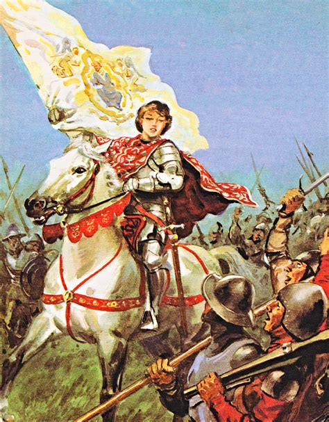 Joan Of Arc Rallying The French Army Hundred Years War Fantasy