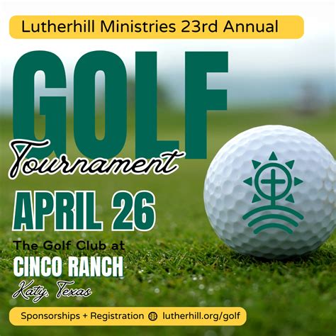 Spring Golf Tournament Lutherhill Ministries La Grange Galveston