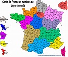 Carte des départements français