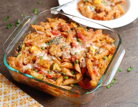 Healthy fish & seafood casserole recipes. Vegetable Pasta Bake | Yummy O Yummy
