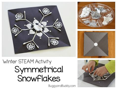 Winter Steam Activity Make Symmetrical Snowflakes Craft For Kids